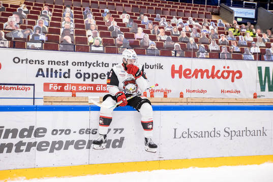 Malmö Redhawks Patrik Hersley deppar