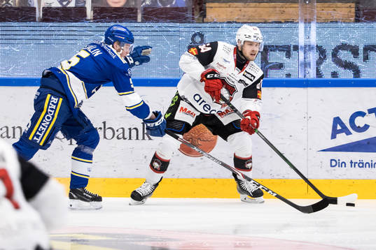 Malmö Redhawks Victor Backman och Leksands Calle Själin