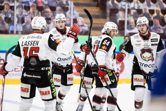 Malmö Redhawks Victor Backman jubel