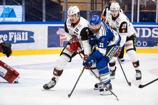 Malmö Redhawks Oliver Lauridsen och Leksands Mattias Ritola