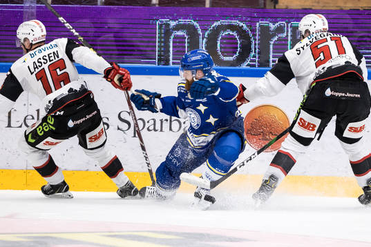 Leksands Mattias Ritola och Malmö Redhawks Matias Lassen