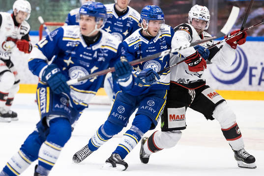 Leksands Calle Själin och Malmö Redhawks Ponthus