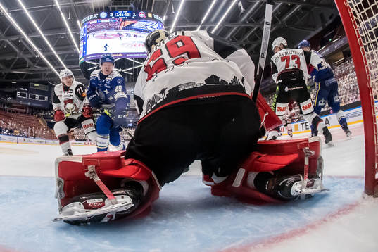 Malmö Redhawks Jan-Mikael Järvinen och Leksands Emil