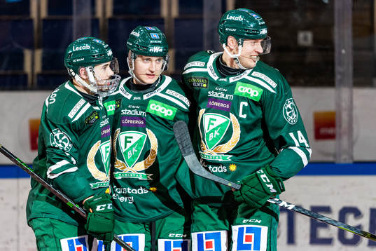 Färjestads Jens Westin, Jacob Peterson och Victor Ejdsell