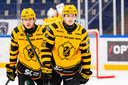Skellefteås Rickard Hugg och Linus Lindström deppar