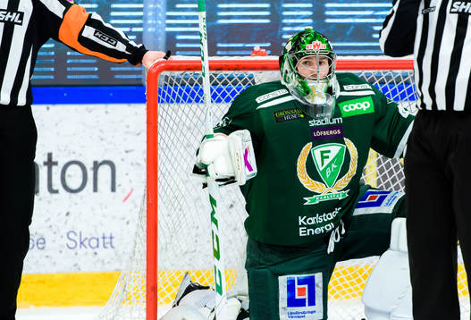 Färjestads målvakt Henrik Haukeland