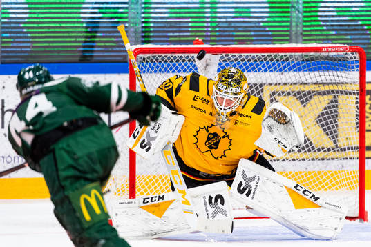 Skellefteås målvakt Gustaf Lindvall