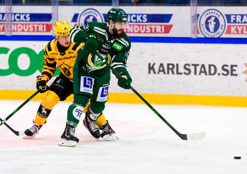 Skellefteås Jonatan Berggren och Färjestads Jesse Virtanen