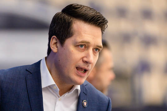 Växjös tränare Sam Hallam