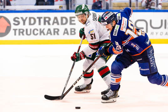 Frölundas Mats Rosseli Olsen och Växjös Jack Drury