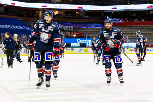 Linköpings Anton Karlsson och Jonas Holös deppar