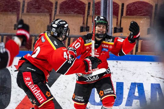 Luleås Noora Tulus jublar