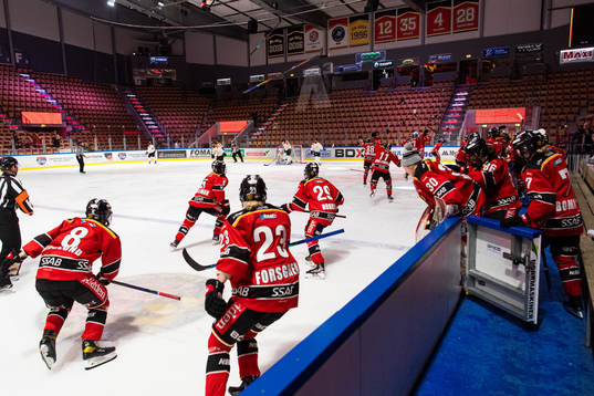 Luleås spelare jublar