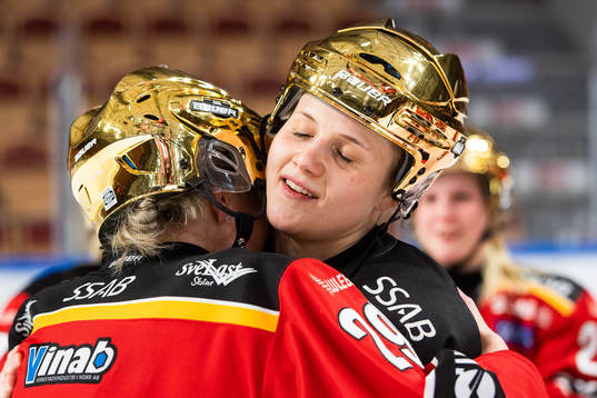 Luleås spelare jublar