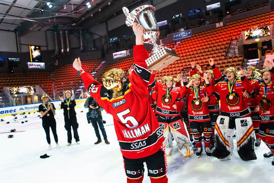 Luleås Johanna Fällman jublar