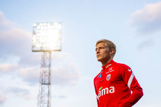 Birger Meling of the Norwegian national football team