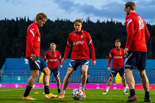 Martin Ødegaard, Kristian Thorstvedt and Iver Fossum of