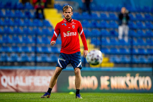 Iver Fossum of the Norwegian national football team
