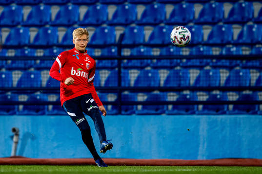 Birger Meling of the Norwegian national football team
