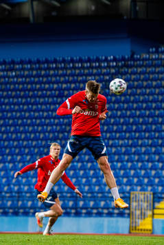 Alexander Sørloth of the Norwegian national football team