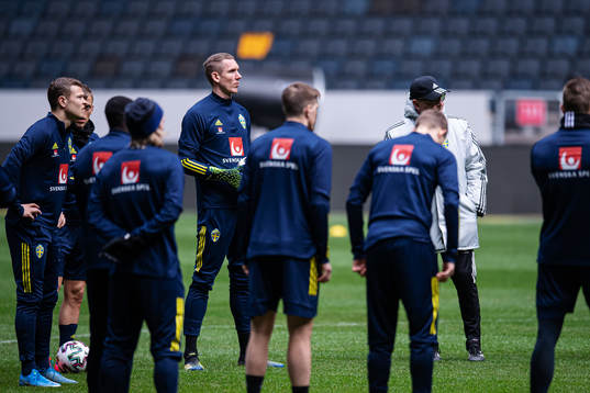 Robin Olsen of the Swedish national football team