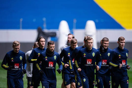 Carl Starfelt, Marcus Berg, Viktor Claesson and Emil Krafth