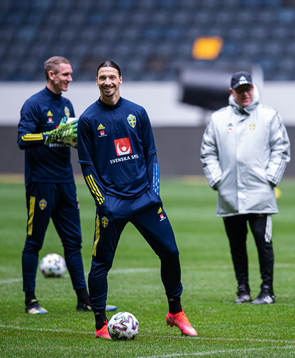 Zlatan Ibrahimovic of the Swedish national football team