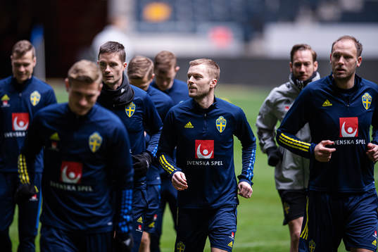 Mikael Lustig, Sebastian Larsson and Andreas Granqvist of