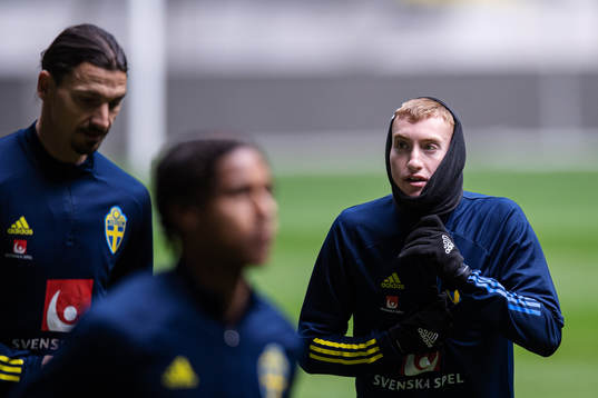 Dejan Kulusevski of the Swedish national football team