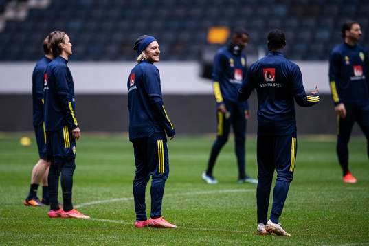 Emil Forsberg of the Swedish national football team