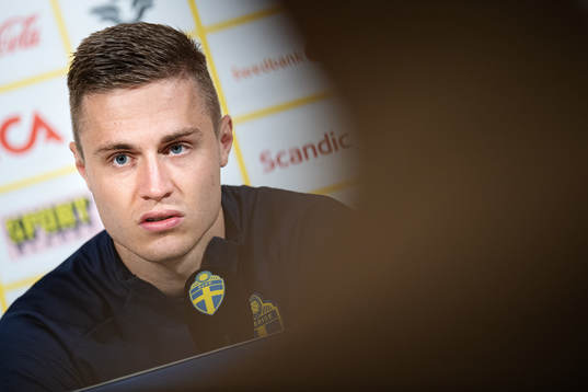 Mattias Svanberg of the Swedish national football team