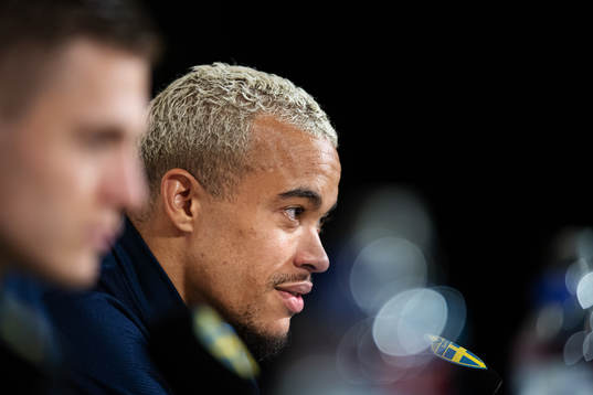 Robin Quaison of the Swedish national football team