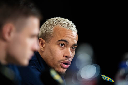 Robin Quaison of the Swedish national football team