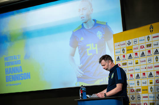 Peter Gerhardsson, head coach of the Swedish women's
