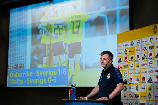 Peter Gerhardsson, head coach of the Swedish women's