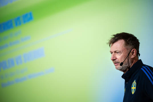Peter Gerhardsson, head coach of the Swedish women's