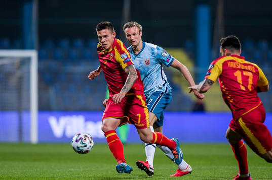 Uros Djurdjevic of Montenegro and Stian Gregersen of Norway