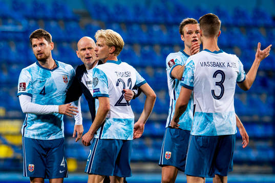 Stefan Strandberg, head coach Ståle Solbakken, Morten
