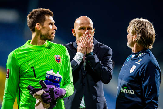 Goalkeeper Rune Almenning Jarstein, Ståle Solbakken, head