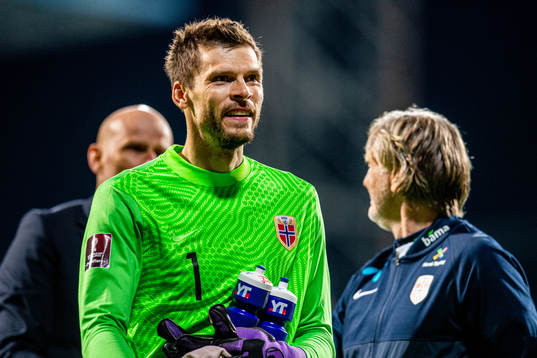 Goalkeeper Rune Almenning Jarstein of Norway