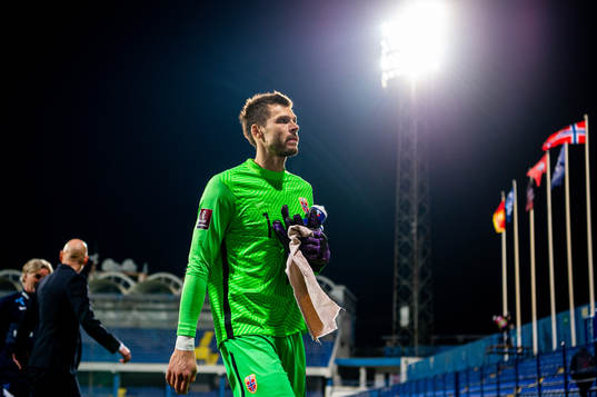 Goalkeeper Rune Almenning Jarstein of Norway