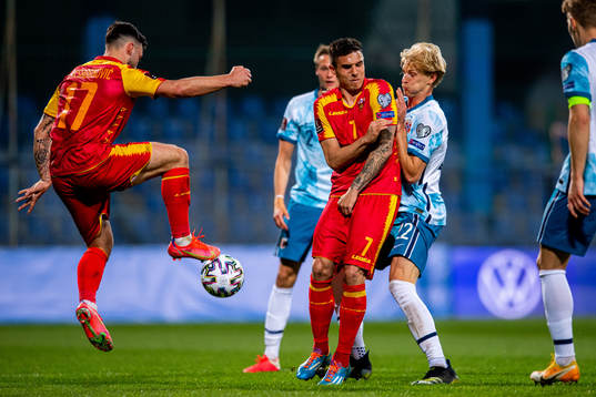 Sead Haksabanovic of Montenegro, Uros Djurdjevic of