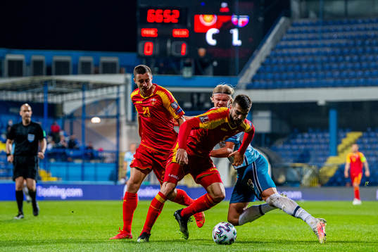 Adam Marusic of Montenegro, Igor Vujacic of Montenegro and