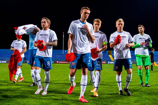 Patrick Berg, Stian Gregersen and Birger Meling of Norway