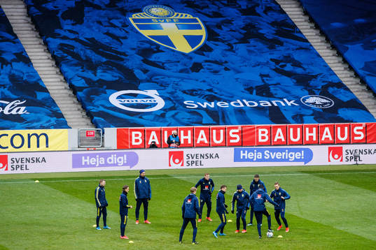 Sebastian Larsson, Zlatan Ibrahimovic and Dejan Kulusevski