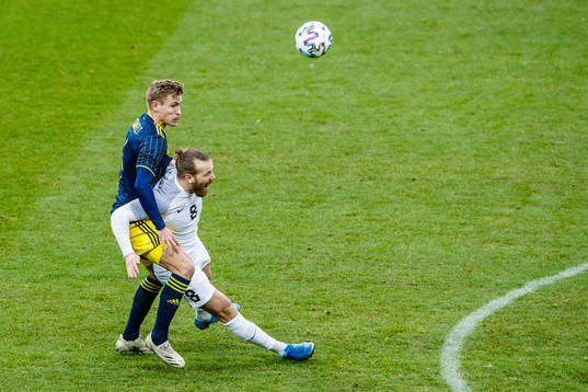 Carl Starfelt  of Sweden and Henri Anier of Estonia