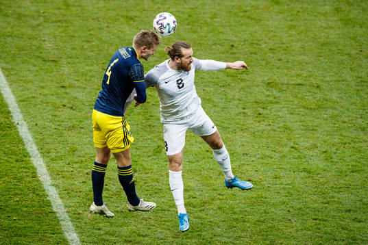 Carl Starfelt  of Sweden and Henri Anier of Estonia