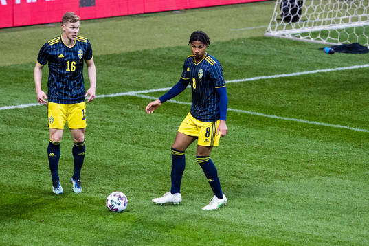 Emil Krafth and Albin Ekdal of Sweden