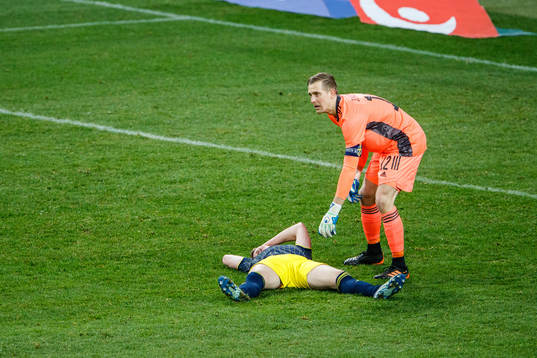 Emil Krafth is injured and goalkeeper Karl-Johan Johnsson