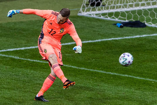 Goalkeeper Karl-Johan Johnsson of Sweden